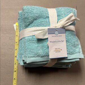 Huntington Home Teal Washcloth Set